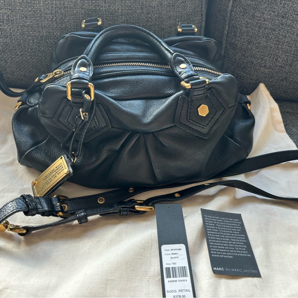 Marc Jacobs Black Leather Bag